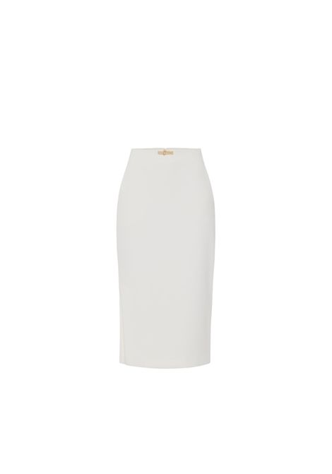 Gonna Elisabetta Franchi donna GO12252E2 360 avorio longhette con tasche ELISABETTA FRANCHI | Gonne | GO12252E2360